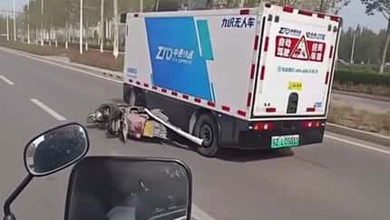 Chinesische autonome Liefervans