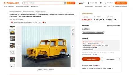 01/2026, Land Rover, Defender, Karosserie, alibaba.de Land Rover Defender Karosserie bei alibaba.de