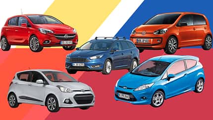 Ford Fiesta, Ford Focus, Hyundai i10, Opel Corsa, VW Up