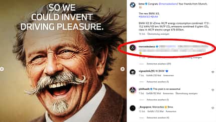 01/2026, BMW-Werbung Spott Mercedes-Jubiläum 140 Jahre Instagram BMW-Werbung Spott Mercedes-Jubiläum 140 Jahre Instagram