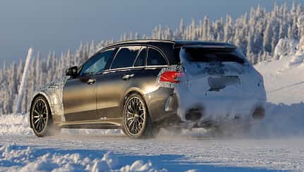 Erlkönig Mercedes C-Klasse Facelift AMG C53 T-Modell