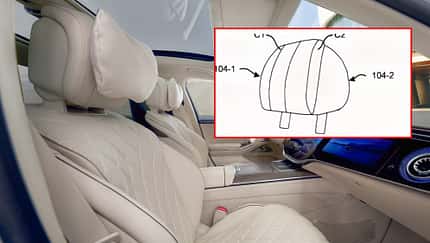 Mercedes-Benz Patent für eine Kopfstütze mit Massagefunktion