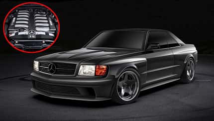 Renntech Mercedes SEC V12 Widebody Sledgehammer Restomod-Umbau