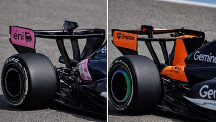 Alpine - McLaren - Heckflügel - Test - Bahrain - Formel 1 - 2026