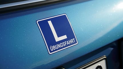 Übungsfahrt-Aufkleber