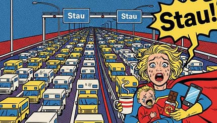 Stau, Comic