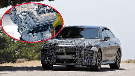 BMW 7er Erlkönig V8 Collage