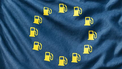 EU-Flagge Kraftstoff