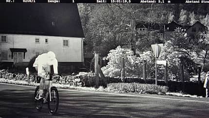 Radarfalle Rennradfahrer