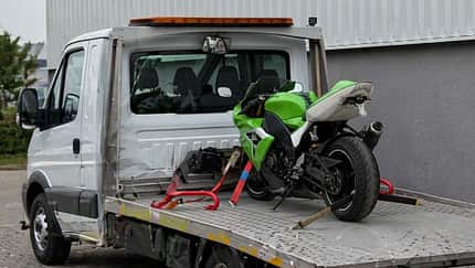 Beschlagnahmtes Motorrad