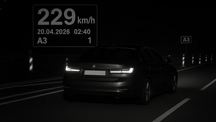 Radarfoto BMW Autobahn