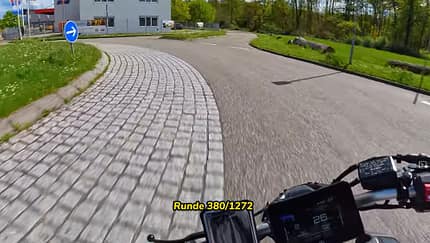 Motorrad Kreisverkehr