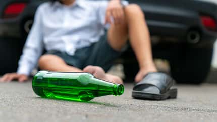 Betrunken Auto Unfall