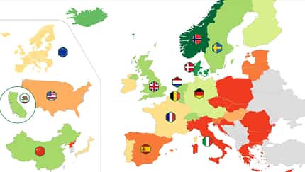 Berylls Moove Podcast E-Mobility Ranking Länderkarte Berylls Moove Podcast E-Mobility Ranking Länderkarte