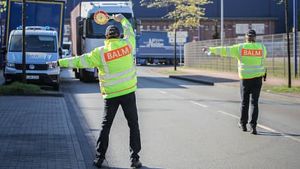 BALM Lkw-Kontrolle Polizei