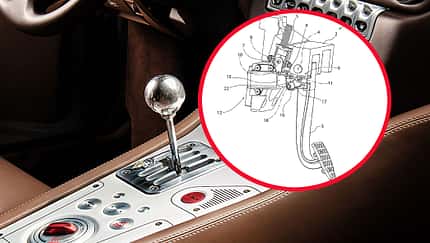 Ferrari Patent elektronisches Kupplungspedal