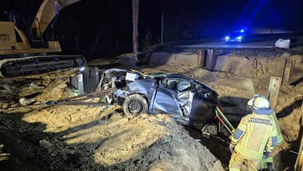 Unfall Autobahn Baustelle