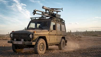 Mercedes G-Klasse Wolf mit Tytan-Drohne