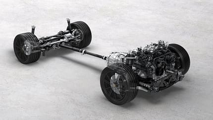 06/2026, Porsche, Panamera, Chassis, Antrieb, V8-Motor Porsche Panamera 4 Chassis Drivetrain (2024)