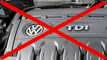 VW TDI durchgestrichen