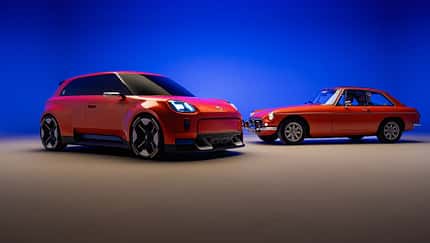 MG GO! Elektrostudie mit Designelementen des MGB GT MG GO! Elektrostudie mit Designelementen des MGB GT