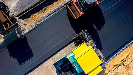 Asphalt Baustelle