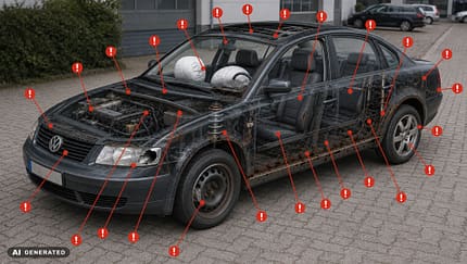 VW Passat mit Mängeln