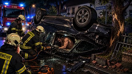 08/2026, Unfall mit nacktem BMW-Fahrer Unfall mit nacktem BMW-Fahrer