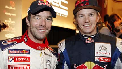 Sebastien Loeb und Kimi Räikkönen
