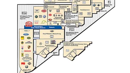 Techno Classica 2010 Hallenplan