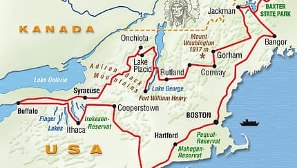 Karte USA