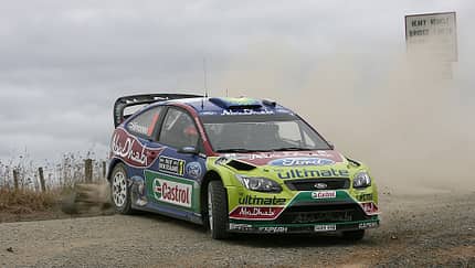 Mikko Hirvonen Rallye Neuseeland 2010 Ford Focus WRC