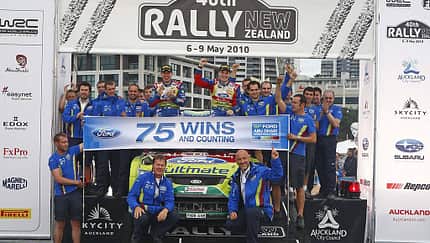 Rallye Neuseeland 2010, WRC, Ford, Siegerehrung, Focus WRC, Latvala