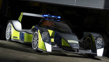 Skurrile Polizeiautos, Caparo T1, Streifenwagen