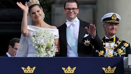 Prinzessin Viktoria winkt vom Balkon2010, 