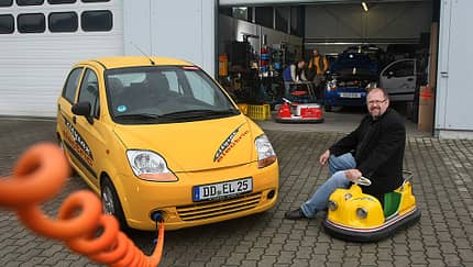 Citysax Elektroauto, Chevrolet Matiz, E-Auto, Ladekabel
