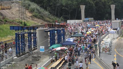 Baustelle A40