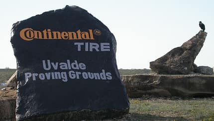 Uvalde Testzentrum, Continental, Texas, Vogelperspektive, Oval