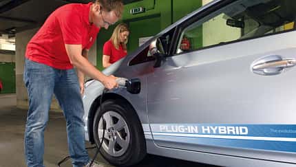 Toyota Prius Plugin, Steckdose