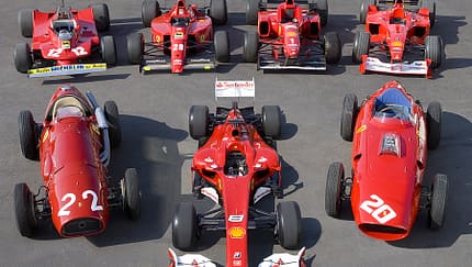 Ferrari Historie Gruppenbild