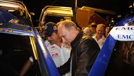 Das Finale bei der Silk Way Rallye 2010