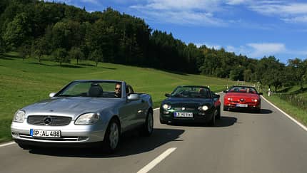 Alfa Romeo Spider 2.0 Twin Spark, MGF, Mercedes-Benz SLK 230 Kompressor