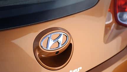 Hyundai Veloster, Heckklappe,Logo