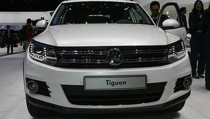 VW Tiguan 2011, Genfer Autosalon, Kühlergrill, Front, Scheinwerfer