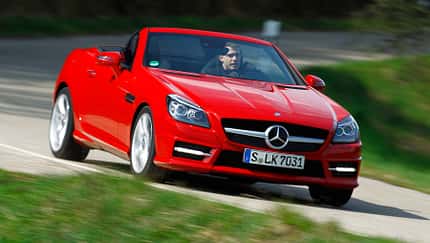Mercedes SLK BlueEFFICIENCY, Frontansicht, Ausfahrt