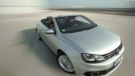 VW EOS 1.4 TSI, Frontansicht, schräg oben, Cabrio