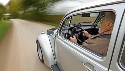 VW 1303 Rallye, Seite, Fahrer