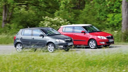 Skoda Fabia 1.2 TSI, Skoda Fabia 1.6 TDI, Seitenansicht