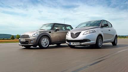 Lancia Ypsilon 0.9 Twinair Platinum, Mini One, Seitenansicht