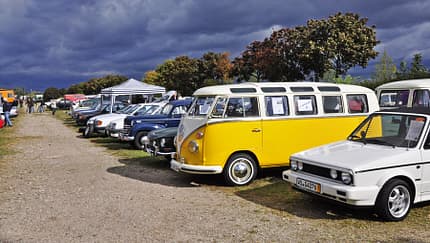 VW Samba Bus auf der Veterama Mannheim 2011 - Marktplatz